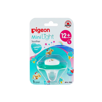 Pigeon Mini Light Green Large Pacifier (12+ Months), 1 Piece - Makkah Pharmacy