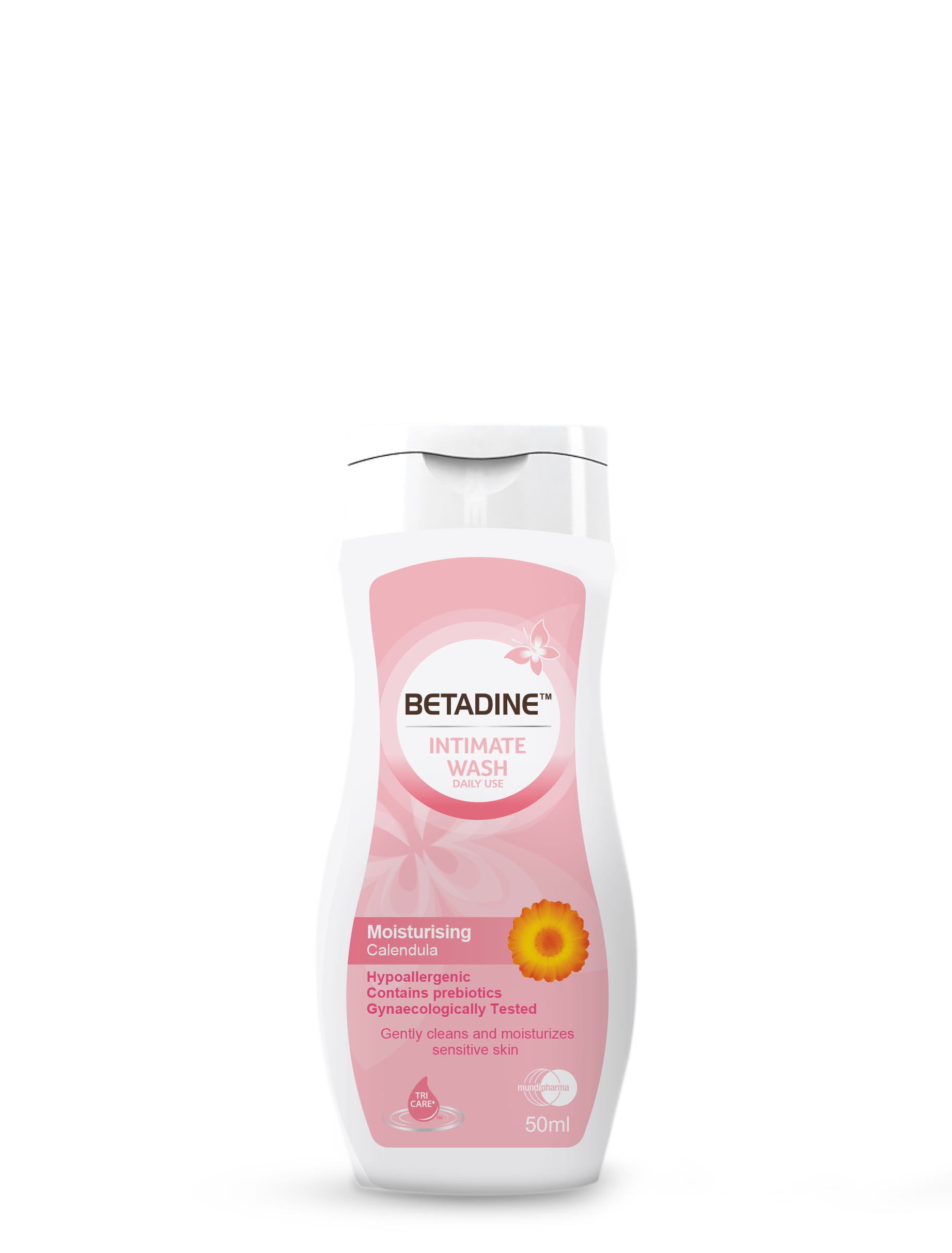 Betadine Moisturizing Liquid Intimate Wash with Calendula Extract, 50ml - Makkah Pharmacy