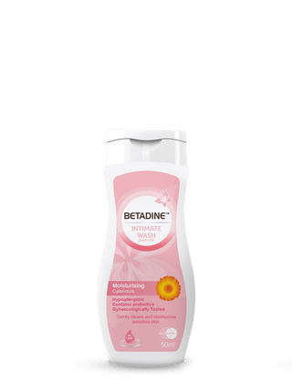 Betadine Moisturizing Liquid Intimate Wash with Calendula Extract, 50ml - Makkah Pharmacy