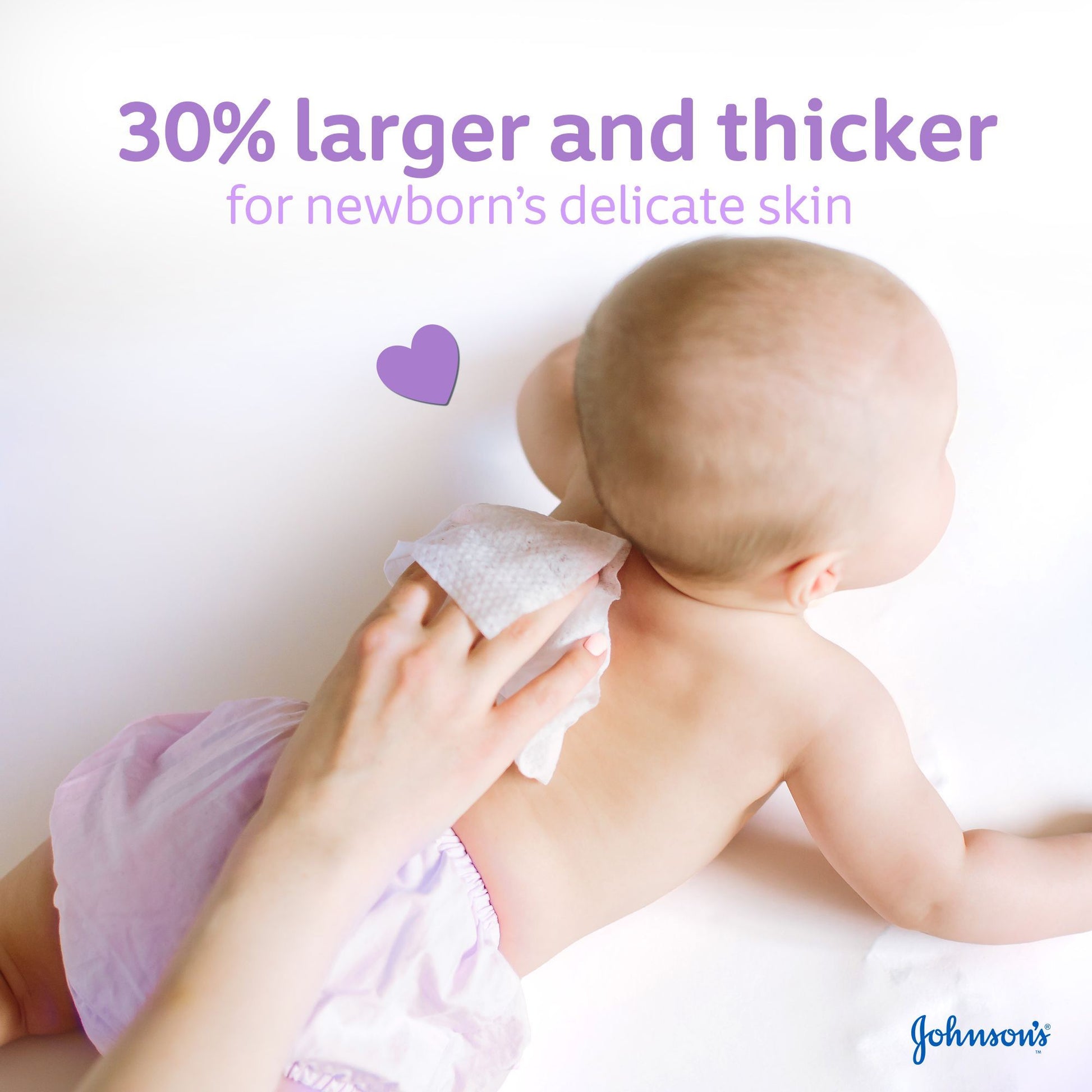 Johnson's Ultimate Clean Baby Wipes Jasmine Scent, 48 wipes - Makkah Pharmacy