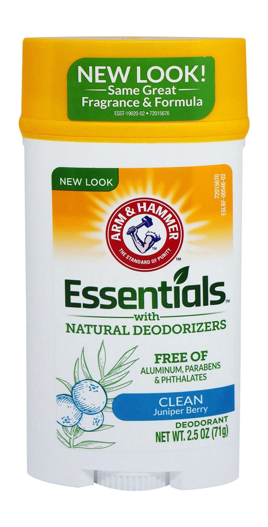 Arm & Hammer Essentials Deodorant Stick with Juniper Berry, 71g - Makkah Pharmacy