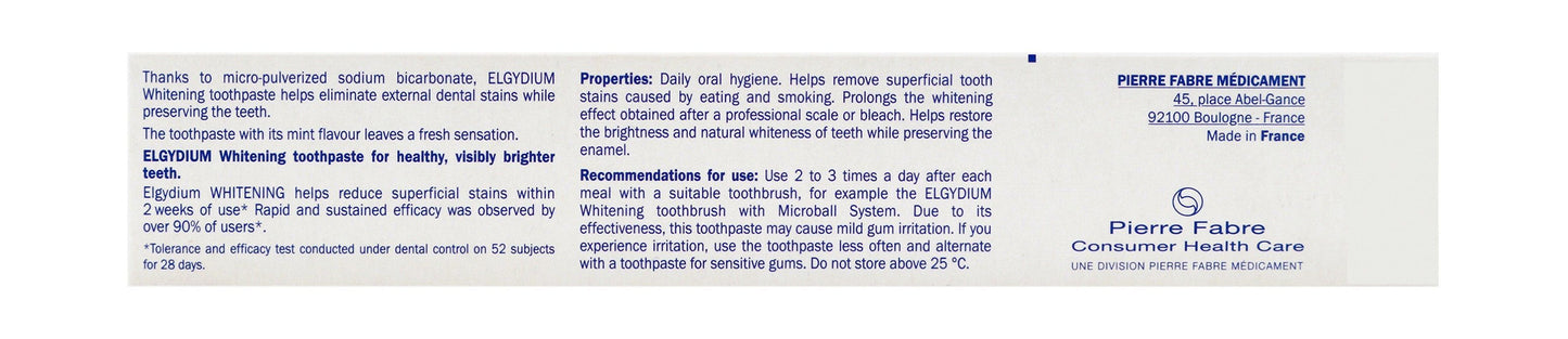 Elgydium Whitening Toothpaste, 75ml - Makkah Pharmacy