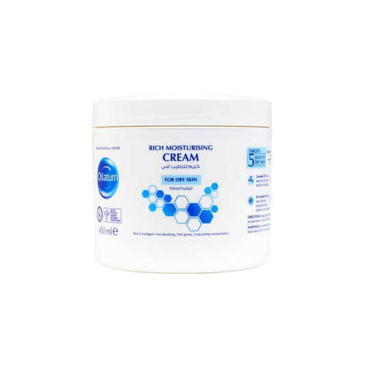 Oilatum Non-Greasy Moisturizing Body Cream for Dry Skin, 450ml - Makkah Pharmacy