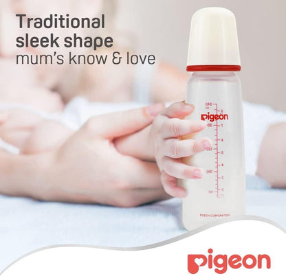 Pigeon Peristaltic Nursing Bottle Plastic with Handle, 240ml