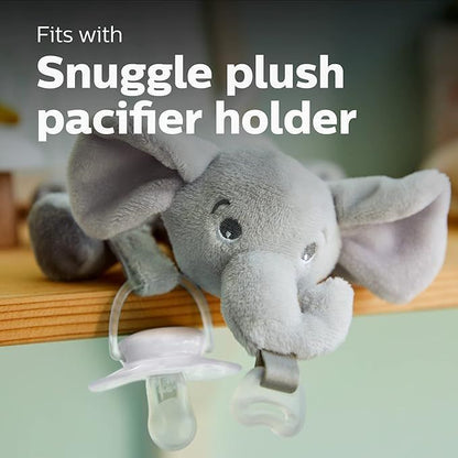 Philips Avent Ultra Air Night Silicon Soother for Girl 6-18 Months, 2 Pieces - Makkah Pharmacy