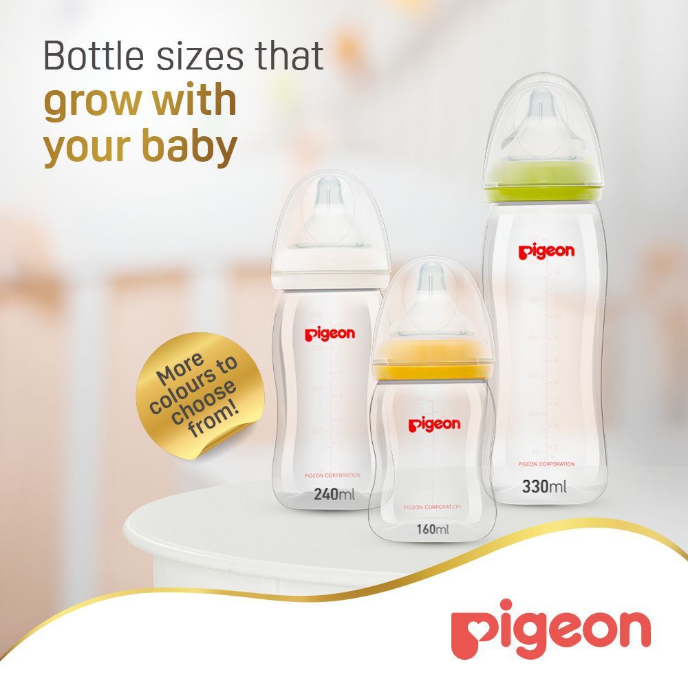 Pigeon Peristaltic Plus 240ml Nursing Bottle (3+ Months) - BPA free
