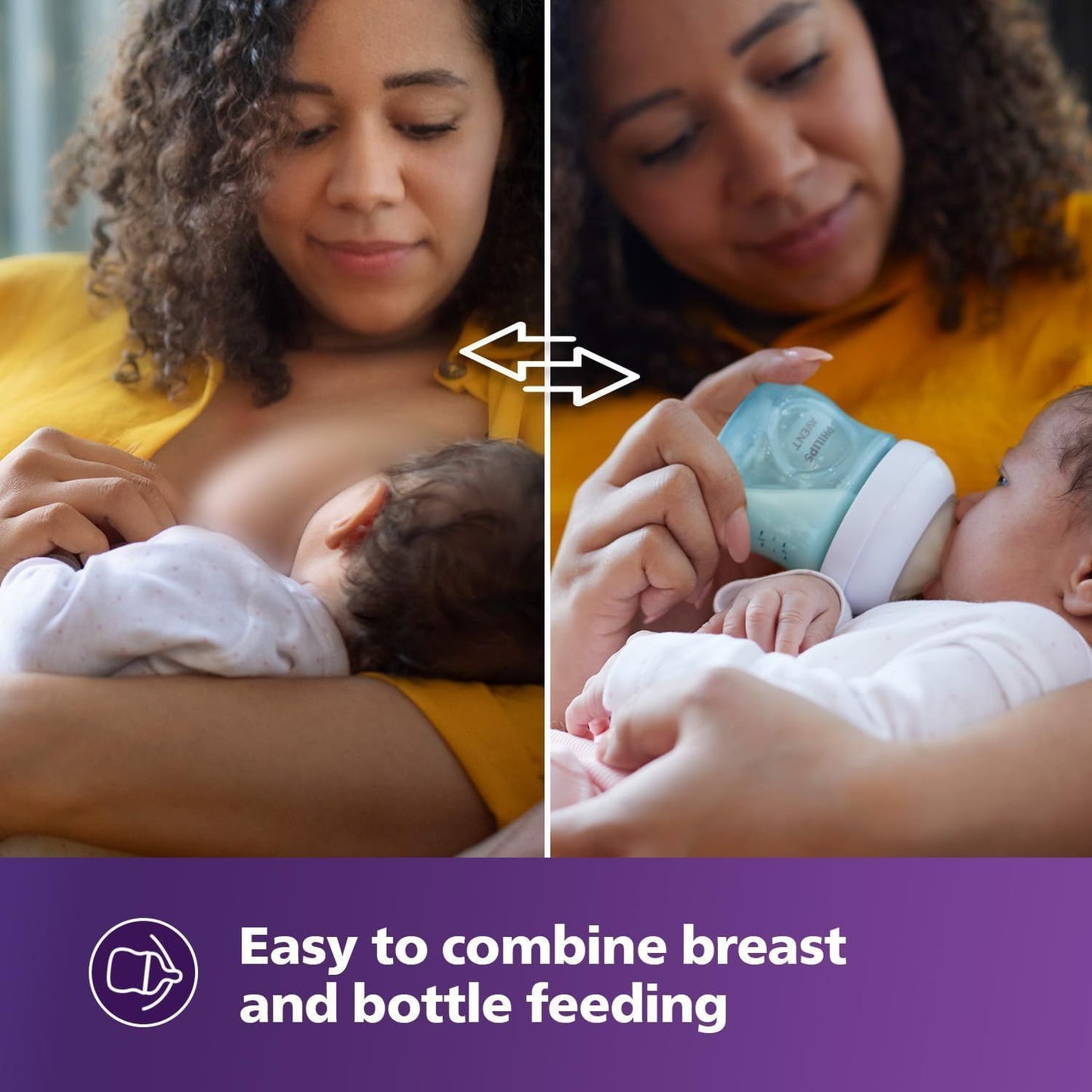 Philips Avent Natural Response White 125ml Anti-Colic Feeding Bottle (0+ Months), 1 Piece - Makkah Pharmacy