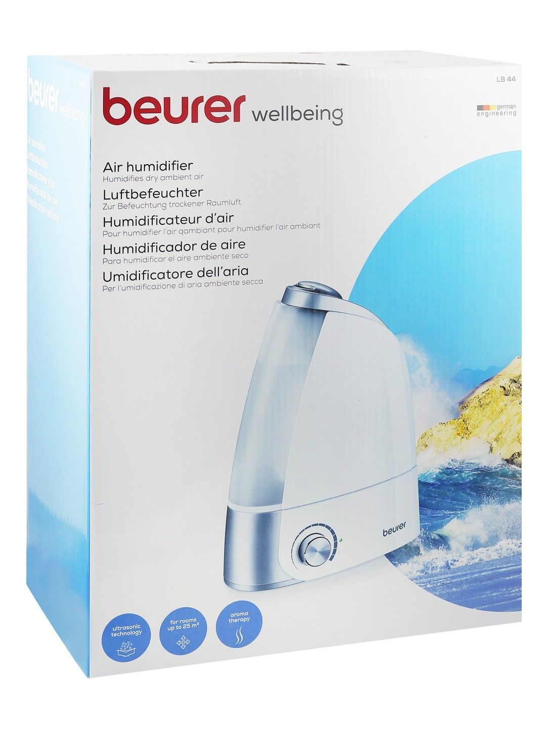 Beurer Wellbeing Ultrasonic Air Humidifier - LB 44, 1 Piece - Makkah Pharmacy