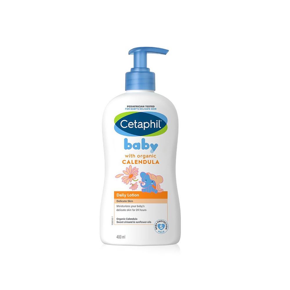 Cetaphil Baby Hypoallergenic Face & Body Daily Lotion with Organic Calendula, 400ml - Makkah Pharmacy