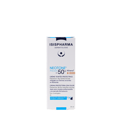 Isispharma Neotone Tinted Facial Sunscreen with Minerals SPF50+ Medium, 30ml - Makkah Pharmacy
