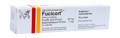 Fucicort 20mg Fusidic Acid & 1mg Betamethasone Antibiotic Cream, 30g
