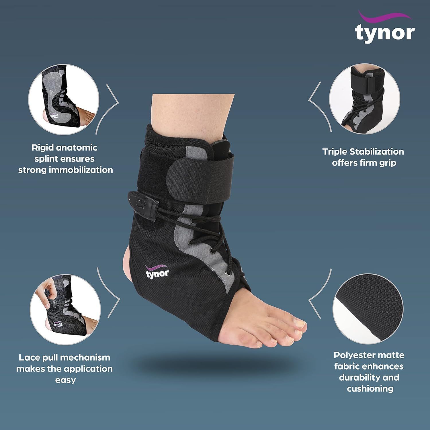 Tynor Ankle Brace-d02 Xl - Makkah Pharmacy