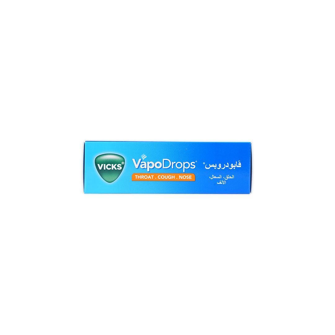 Vicks VapoDrops Orange Menthol Lozenges, 36x2.5g - Makkah Pharmacy