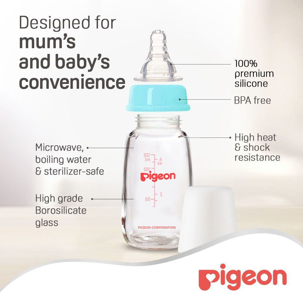 Pigeon Glass Feeding Bottle K-4 120 ml