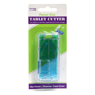 Ezycare Plus Green Pocket Size Tablet Cutter Dispenser, 1 Piece - Makkah Pharmacy