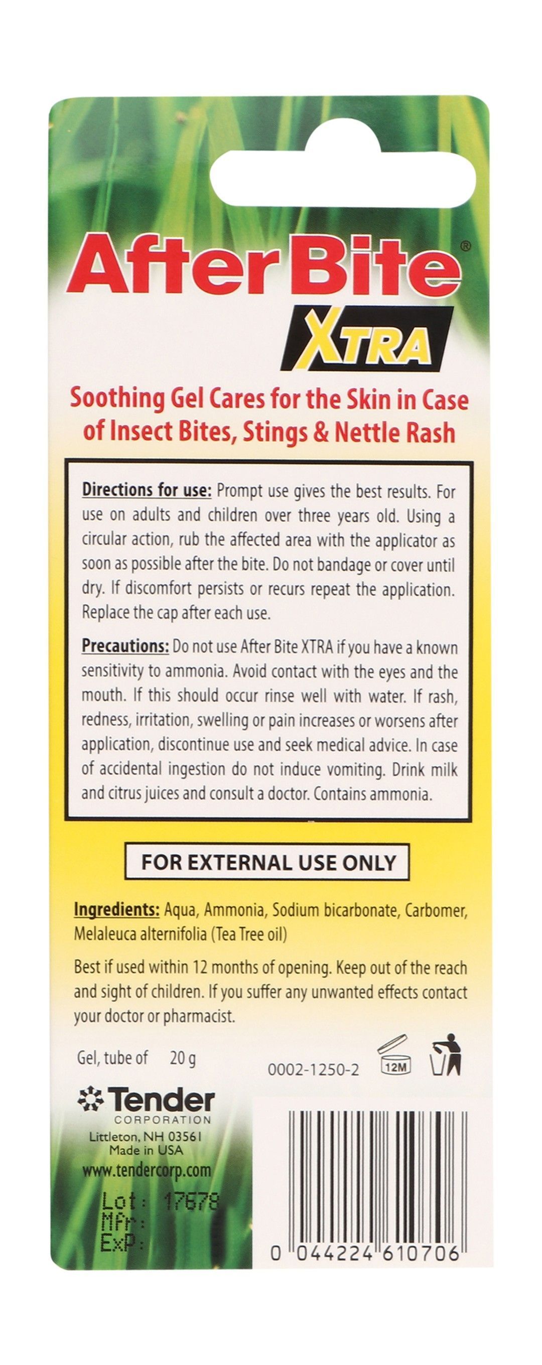 After Bite Xtra Insects & Stings Soothing Gel, 20g - Makkah Pharmacy