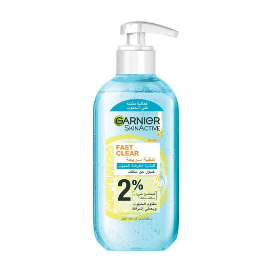 Garnier Fast Clear Vitamin C and Salicylic Acid Cleanser, 200ml - Makkah Pharmacy