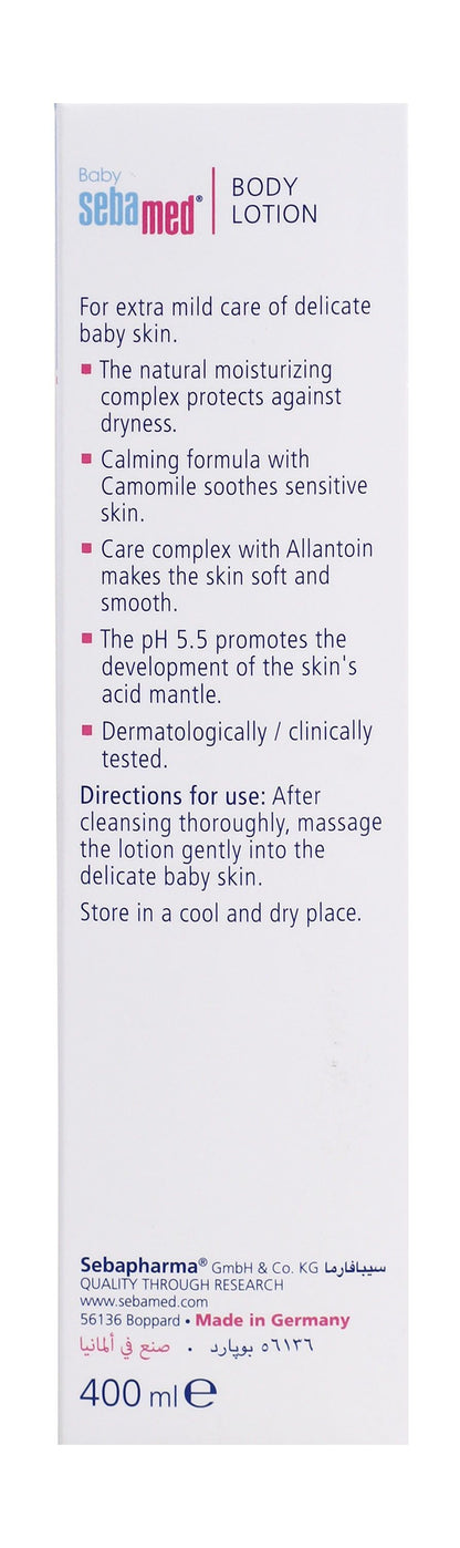 Sebamed Baby Moisturizing Lotion with Chamomile Extract for Delicate Skin, 400ml - Makkah Pharmacy