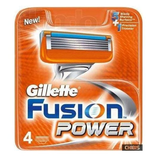 Gillette 29848 Fusion Power Menâ€™S Razor Blade Refills 4Pcs