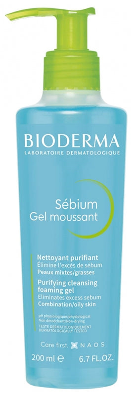 Bioderma Sebium Moussant Gel 200 Ml