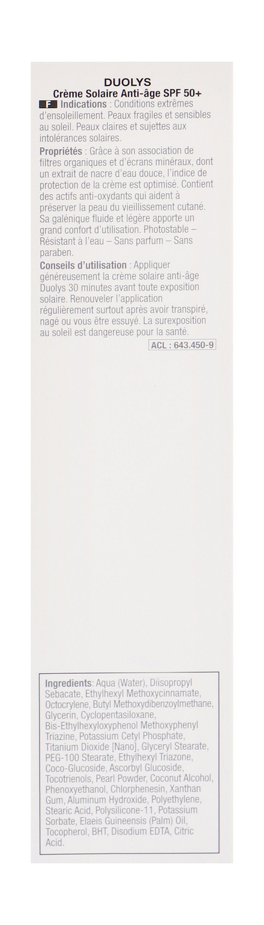 ACM Duolys Anti-Ageing Facial Sunscreen for Sensitive & Sun Intolerant Skin SPF50+, 50ml - Makkah Pharmacy