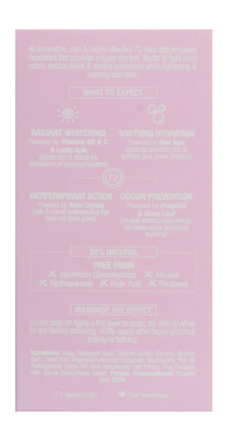 Beesline Super Dry 72H Whitening & Soothing Antiperspirant Roll-On Deodorant Jouri Rose Scent for Sensitive Skin, 2x50ml - Makkah Pharmacy