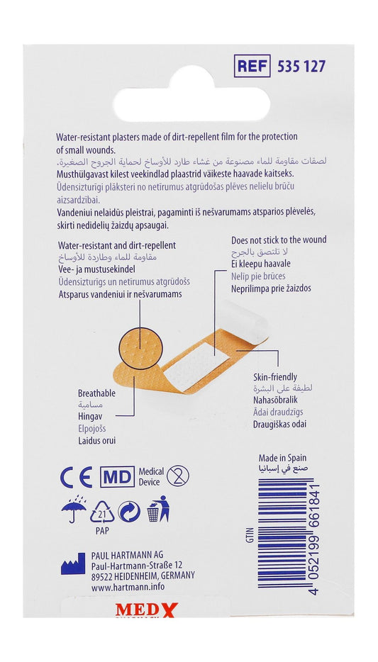 Hartmann Dermaplast Water-Resistant Assorted Plasters, 40 Pieces - Makkah Pharmacy