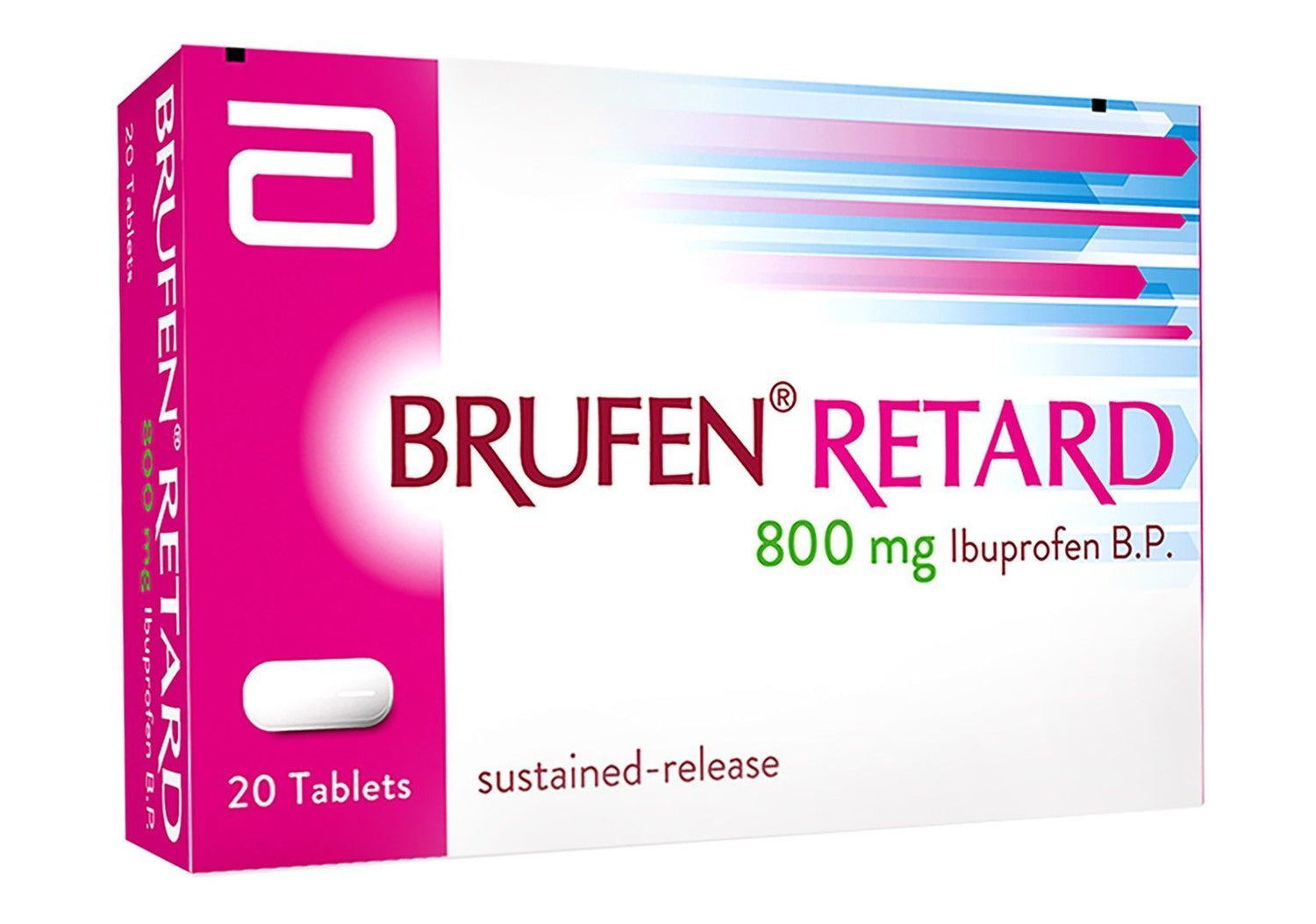 Brufen Retard 800mg Ibuprofen BP, 20 Tablets