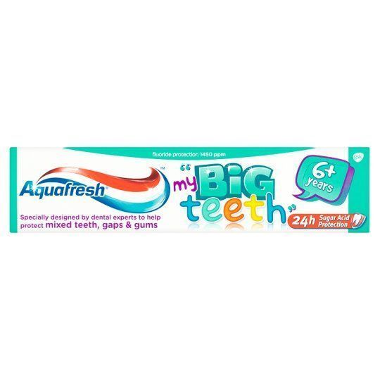 Aquafresh My Big Teeth Fluoride Toothpaste Fresh Mint Flavor (6+ Years), 50ml - Makkah Pharmacy
