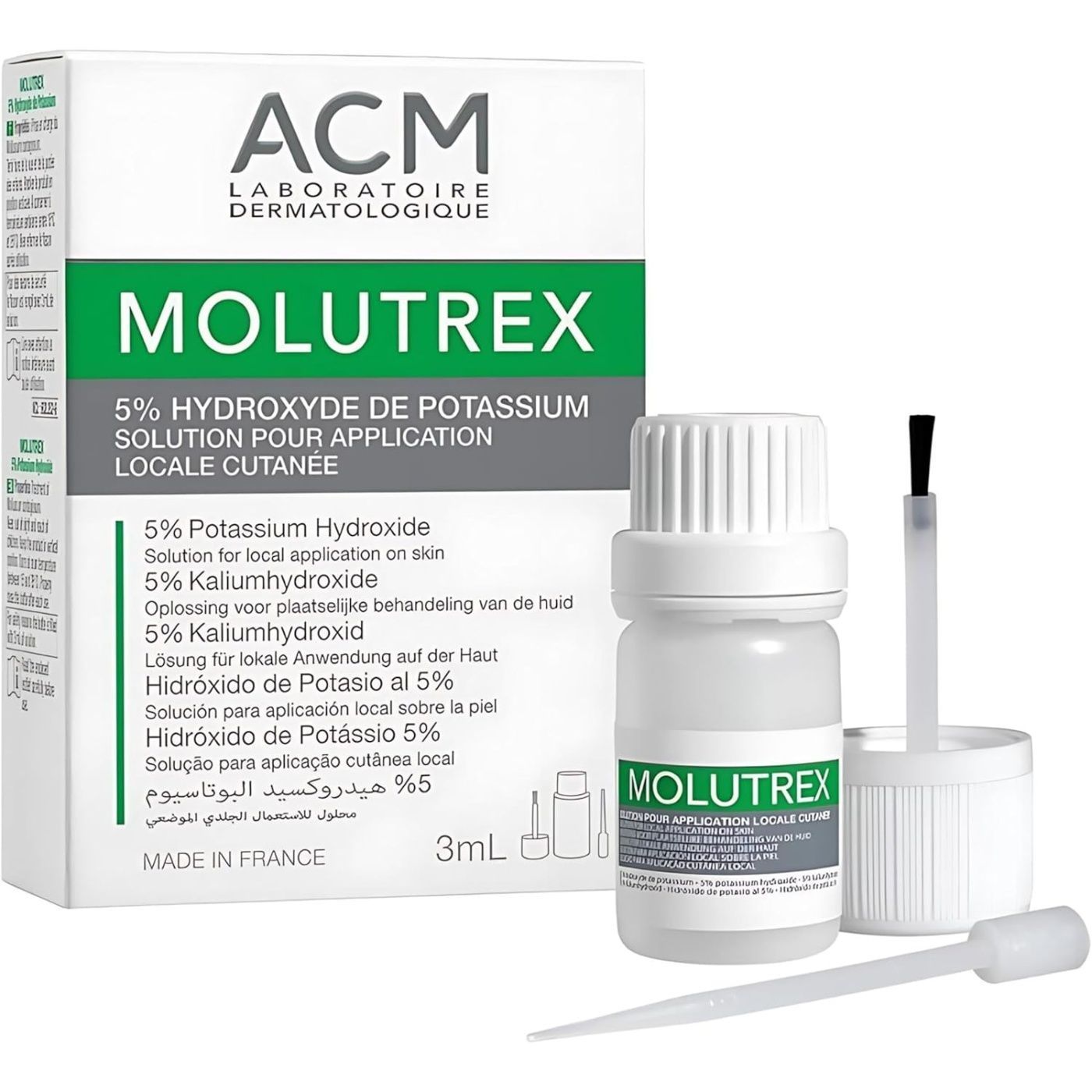 Acm Molutrex 5% Potassium Hydroxide, 3ml - Makkah Pharmacy