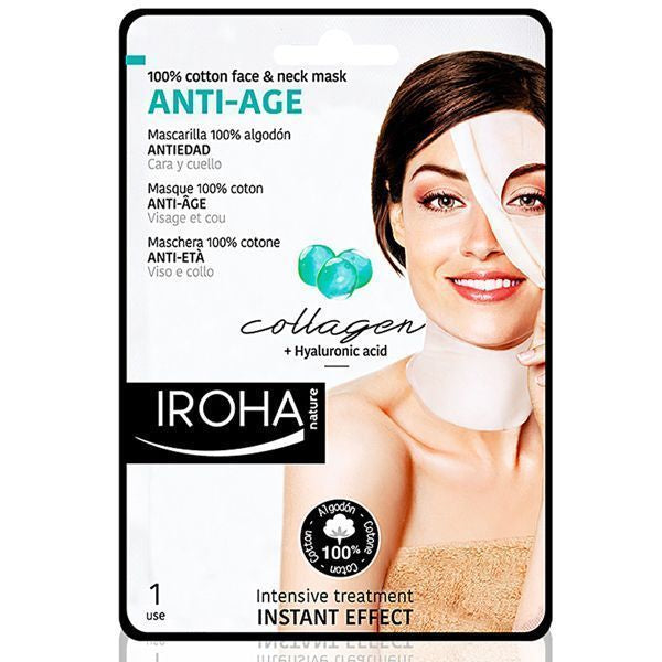 Iroha Nature Cotton F&N Mask Anti Age Collagen 30 Ml - Makkah Pharmacy