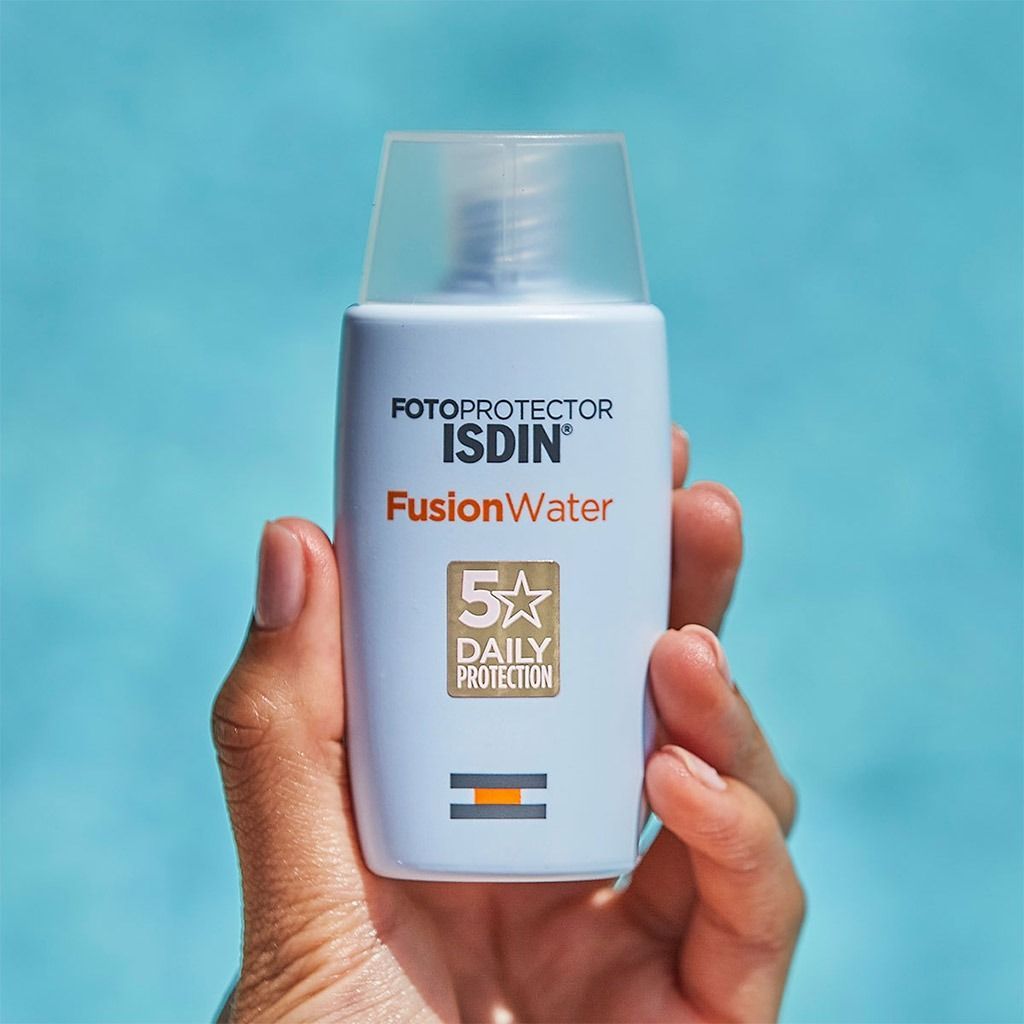 Isdin Fotoprotector Hypoallergenic & Water-Resistant Fusion Sunscreen for Sensitive Skin SPF50+, 50ml - Makkah Pharmacy