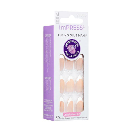 Kiss Impress Everlasting Classic French Medium Nails IFC03C - Makkah Pharmacy