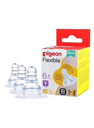 Pigeon Softouch Large Anti-Colic Y-Cut Nipples (6+ Months), 2 Pieces