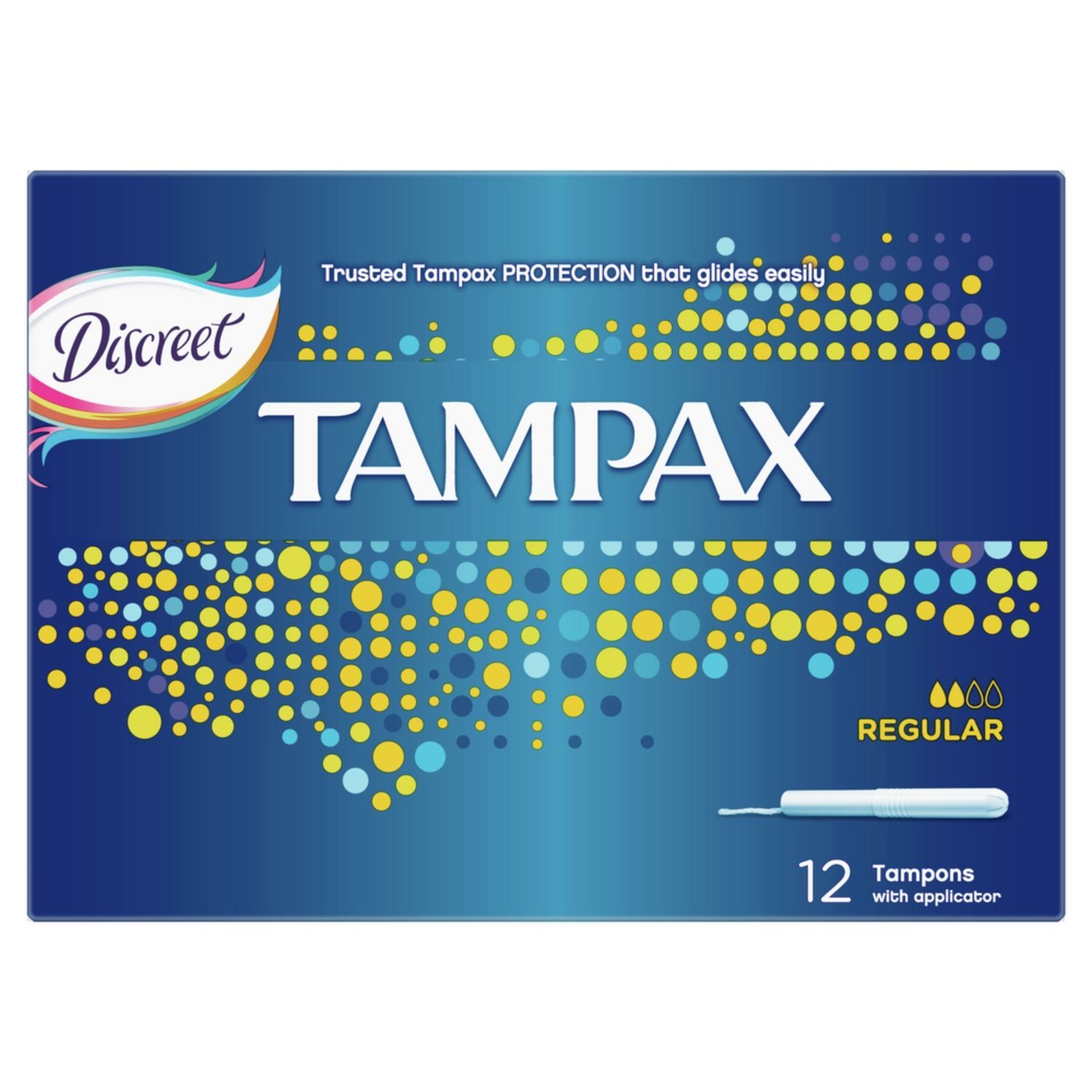 Tampax Regular Absorbency Cardboard Applicator Tampons, 12 Pieces - Makkah Pharmacy