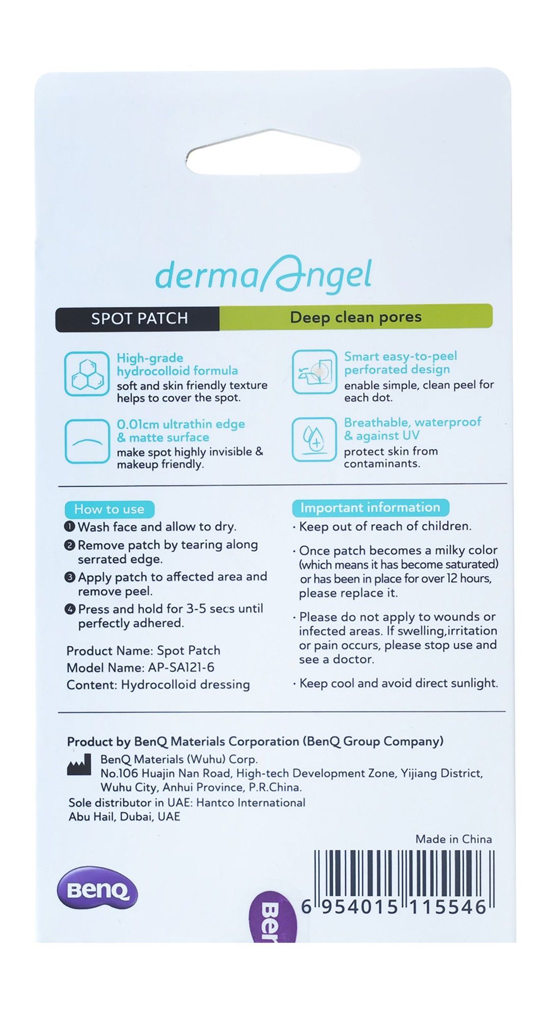 Derma Angel Waterproof 12mm Day & Night Spot Patches with Salicylic Acid, 24 Pieces - Makkah Pharmacy