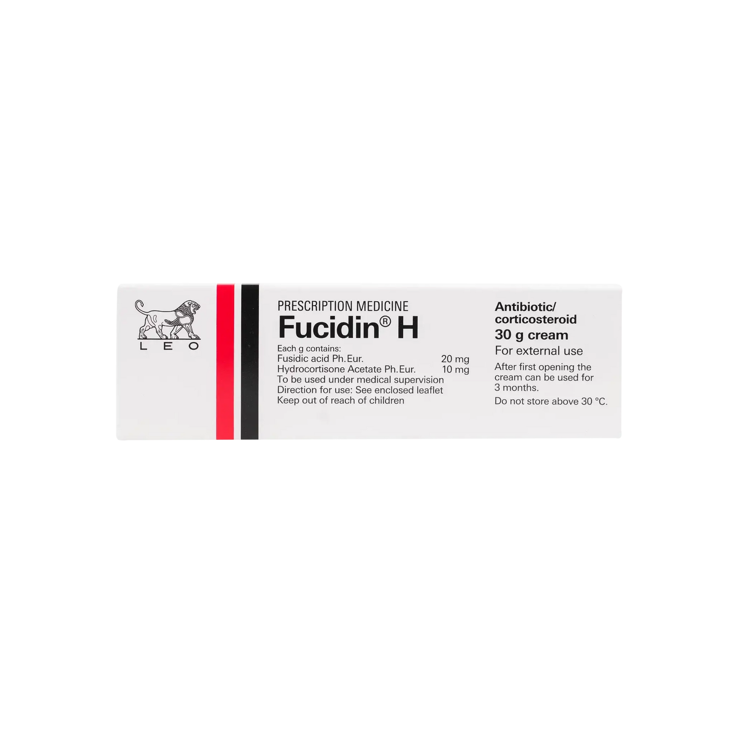 Fucidin H 20mg Fusidic Acid & 10mg Hydrocortisone Acetate Antibiotic Cream, 30g - Makkah Pharmacy