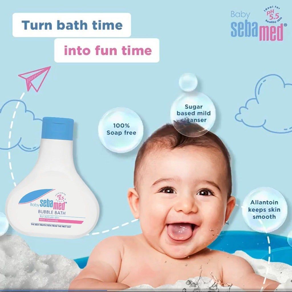 Sebamed Baby Bubble Bath with Camomile, 500ml - Makkah Pharmacy