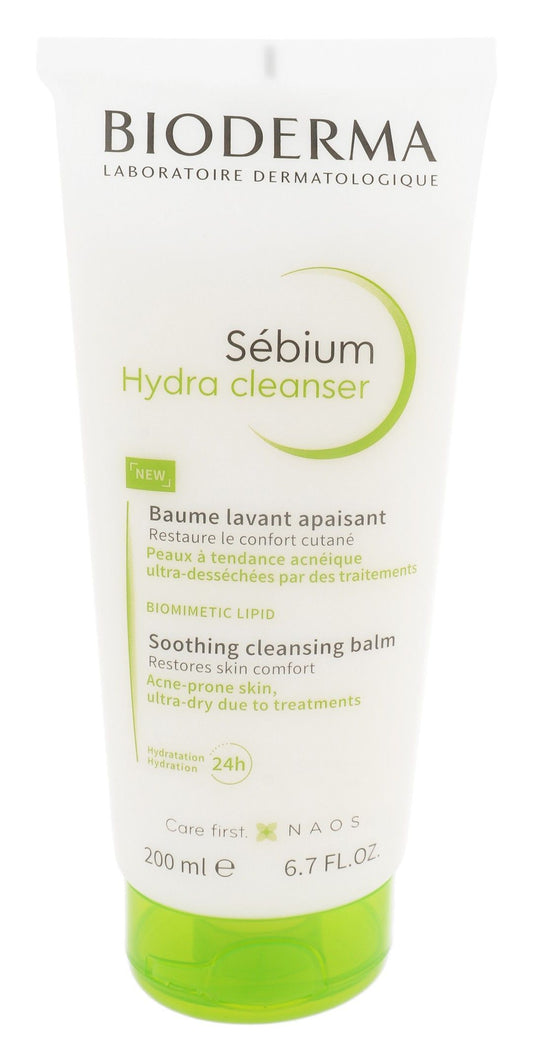 Bioderma Sebium Hydra Cleanser Soothing, Restoring & Hydrating Cleansing Balm for Acne-Prone & Ultra Dry Skin, 200ml - Makkah Pharmacy