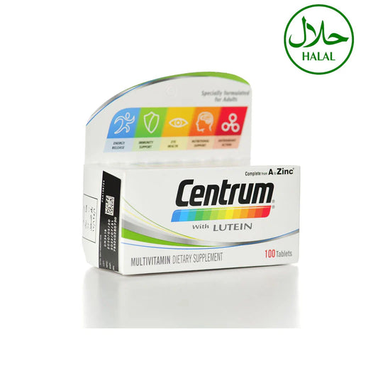 Centrum With Lutein 100 Tablets