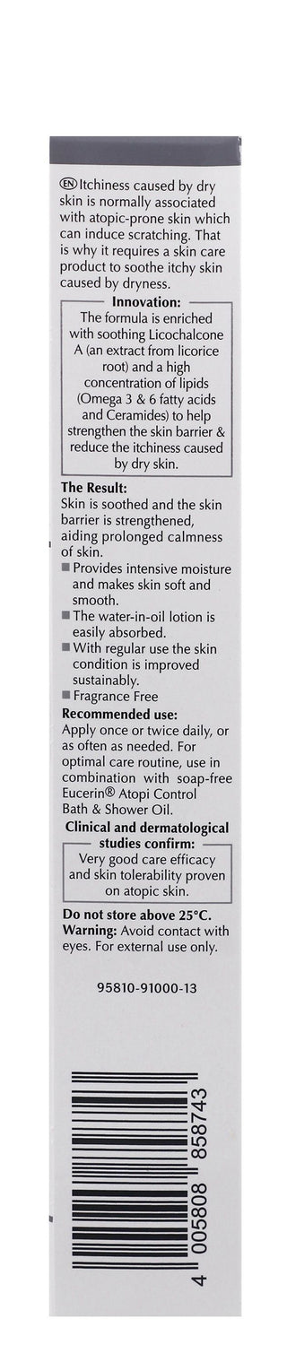 Eucerin Atopi Control Soothing, Anti-Itching & Anti-Dryness Body Lotion with Licochalcone A & Ceramides for Dry Skin, 250ml - Makkah Pharmacy