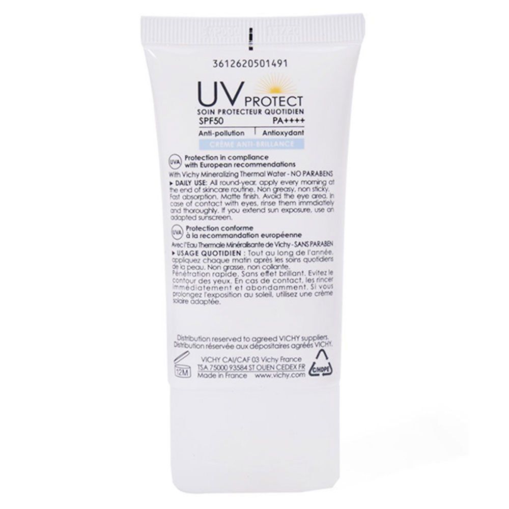 Vichy Uv Protect Anti Shine Cream Spf50 40 ml - Makkah Pharmacy
