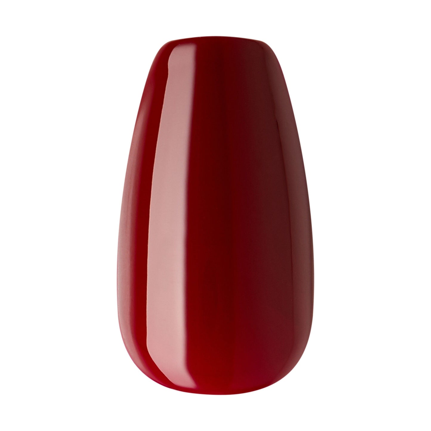ImPRESS Color Medium Red Coffin Shaped Press-On Manicure Nails Winery In Nyc 511, 1 Pack - Makkah Pharmacy