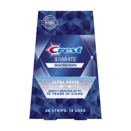 Crest 3D White Ultra White Dental Strips, 28 Pieces - Makkah Pharmacy