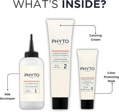 Phyto Paris Permanent Hair Color with Botanical Pigments Light Ash Blonde 8.1, 1 Pack - Makkah Pharmacy