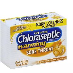 Chloraseptic Warming Honey+Lemon 18'S