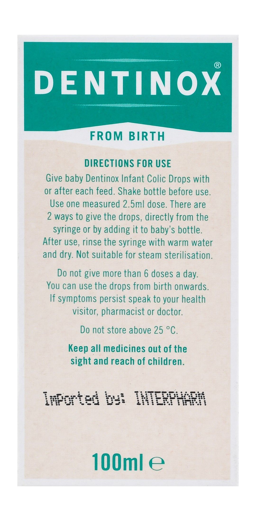 Dentinox Infant Colic Drops, 100ml - Makkah Pharmacy