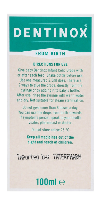 Dentinox Infant Colic Drops, 100ml - Makkah Pharmacy
