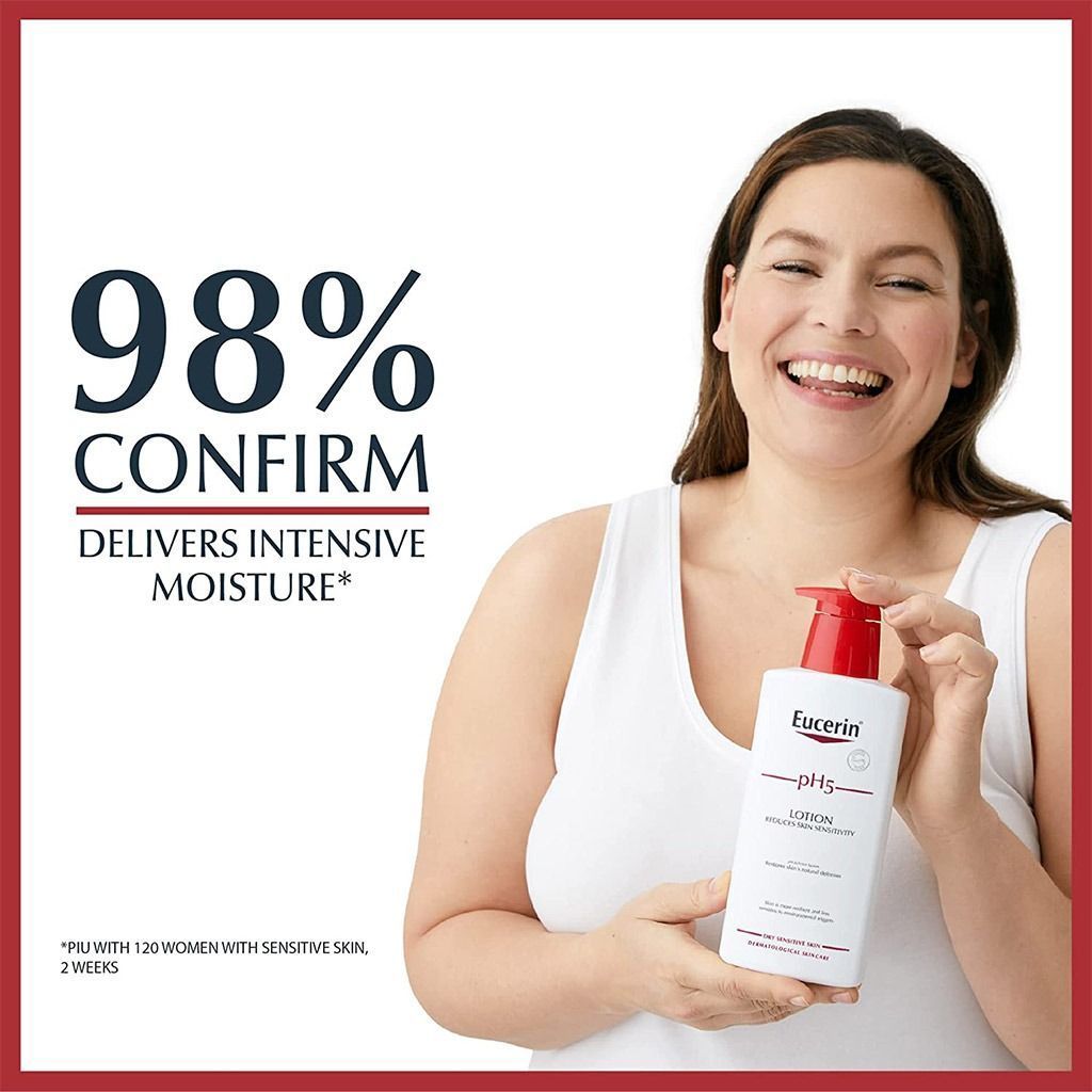 Eucerin Moisturizing Body Lotion for Dry & Sensitive Skin pH 5, 400ml - Makkah Pharmacy