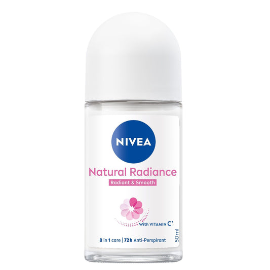 Nivea 48h Protection Natural Radiance Antiperspirant Roll-on for Women, 50ml - Makkah Pharmacy